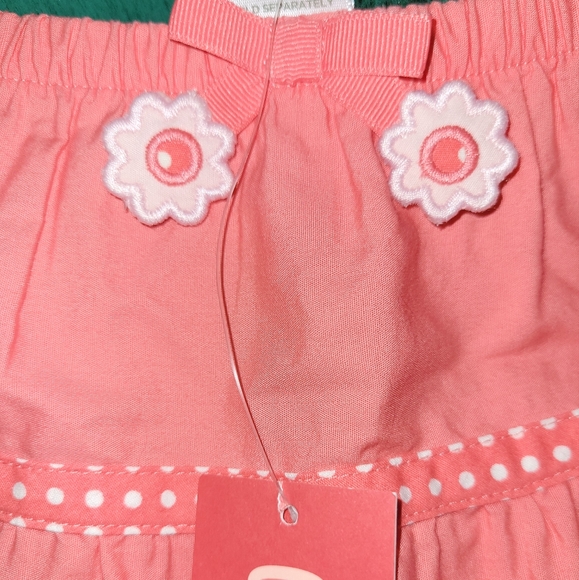 🌈 NWT Vintage Gymboree Happy Rainbow Coral Tiered Cotton Skirt Polkadot 2T 🆕️ - Picture 4 of 5